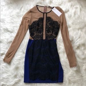 Sheer & lace dress